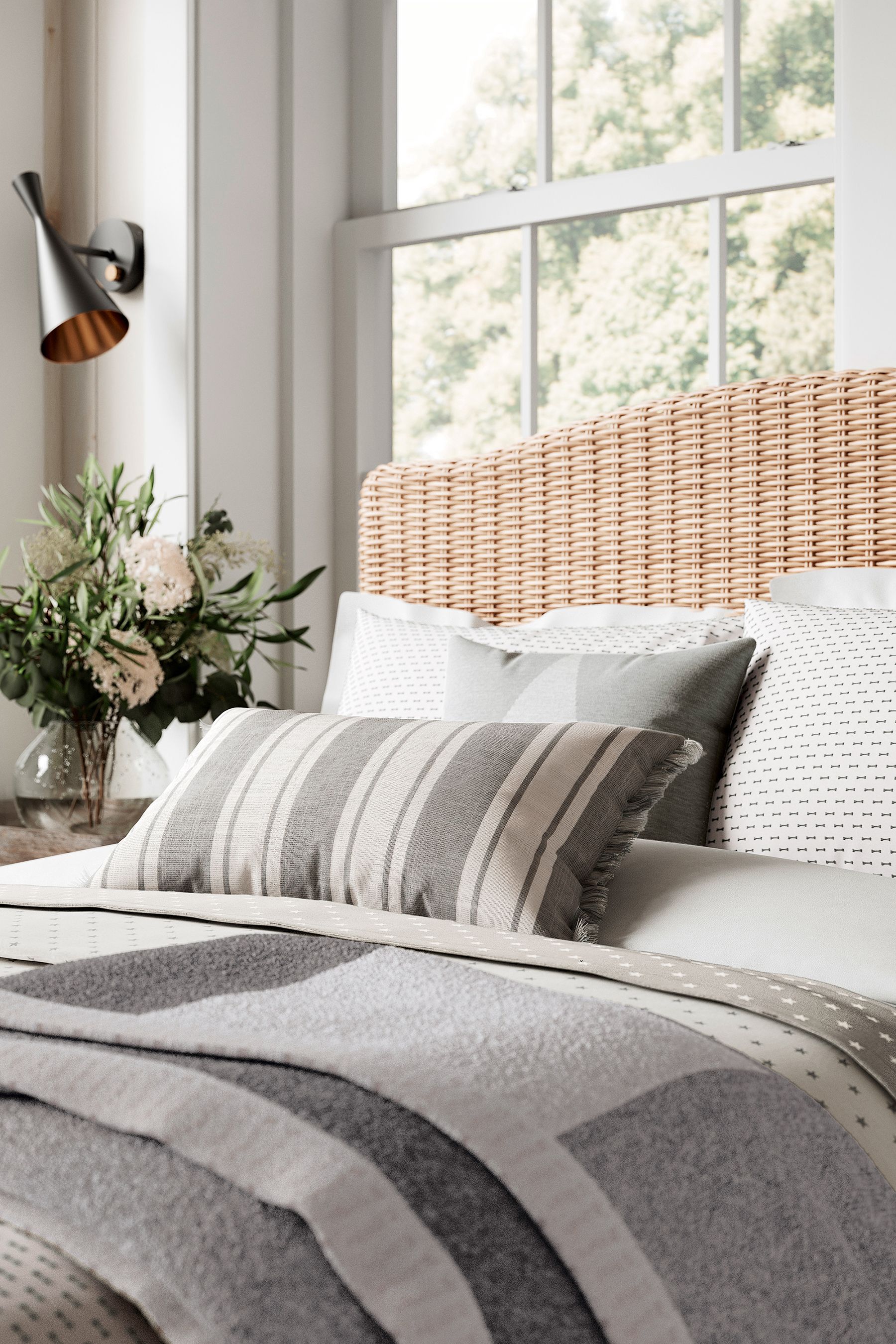 Buy Helena Springfield Grey Patchwork Throw from Next Canada