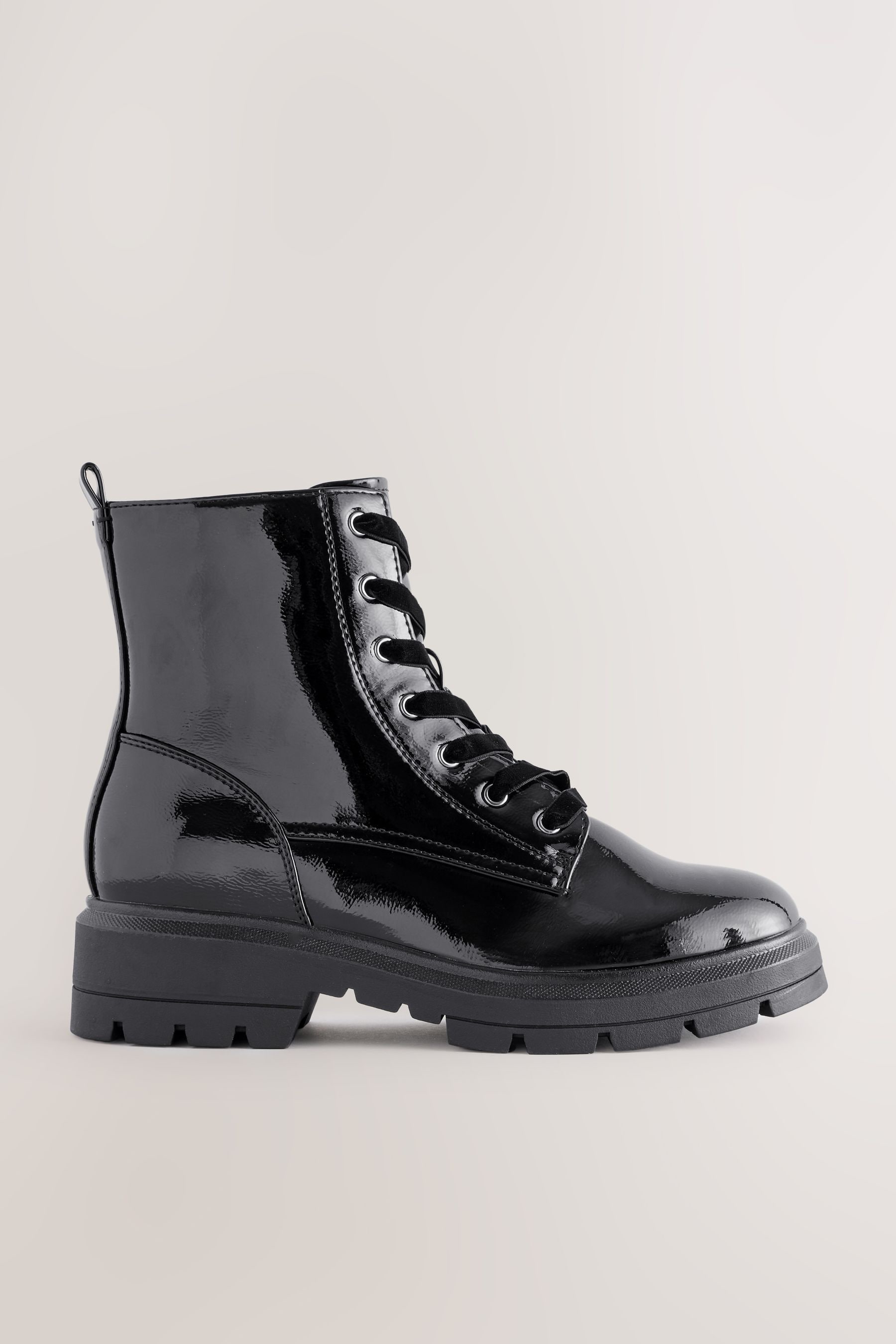 Black patent ankle boots new look shop