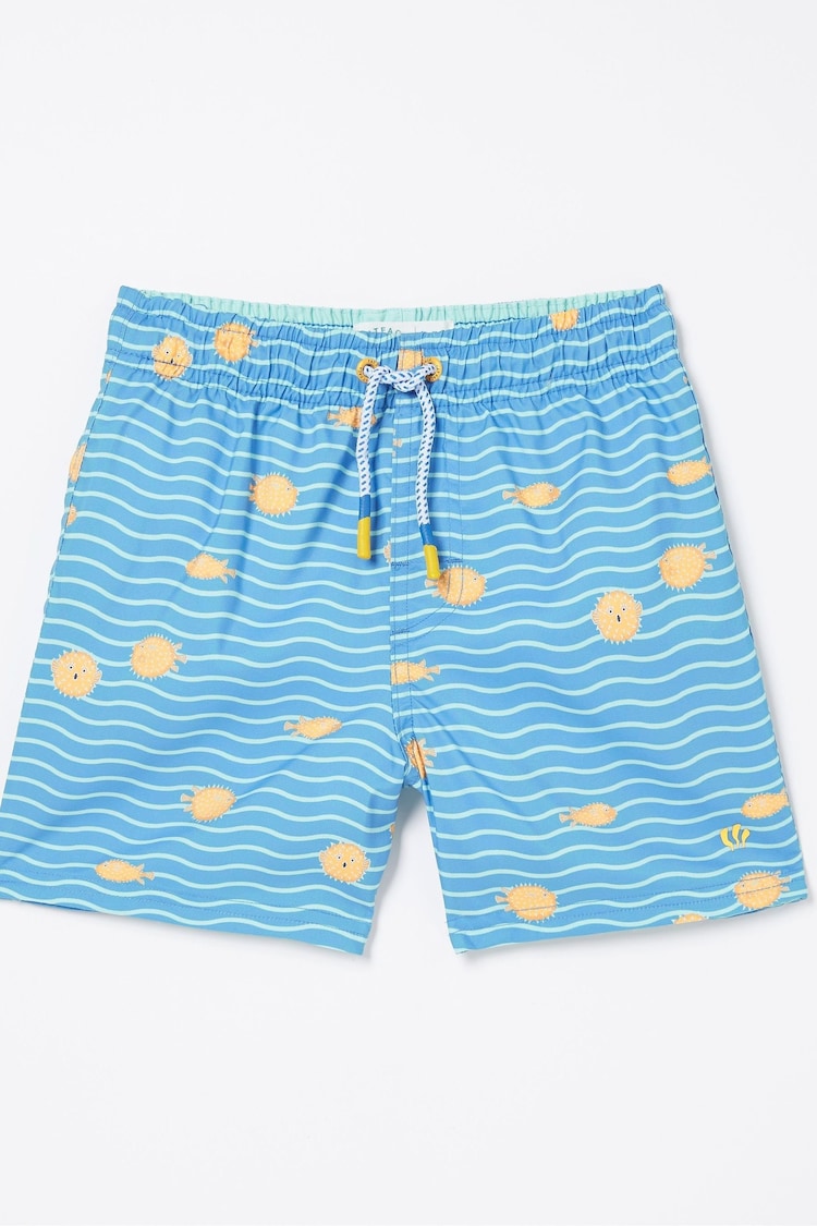 FatFace Pattern Swim Shorts - Image 4 of 4