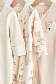 Oatmeal Cream Baby Sleepsuits 3 Pack (0mths-3yrs) - Image 2 of 12