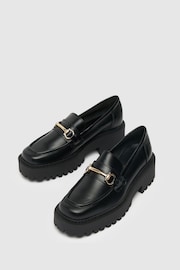 Schuh Lyla Black Leather Snaffle Shoes - Image 4 of 4