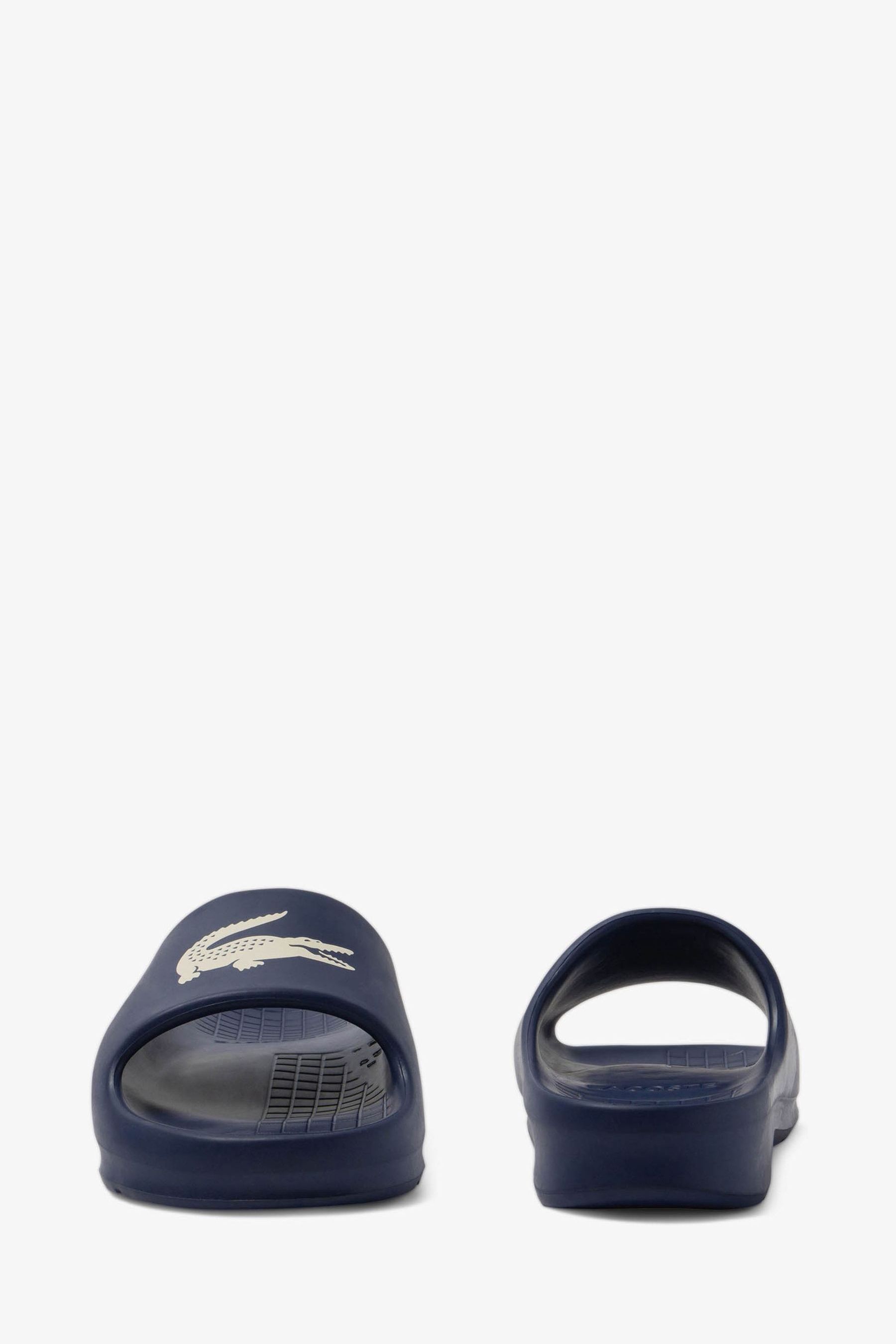 Buy Lacoste Navy Blue Logo Rubber 2.0 Serve Sliders from Next Oman