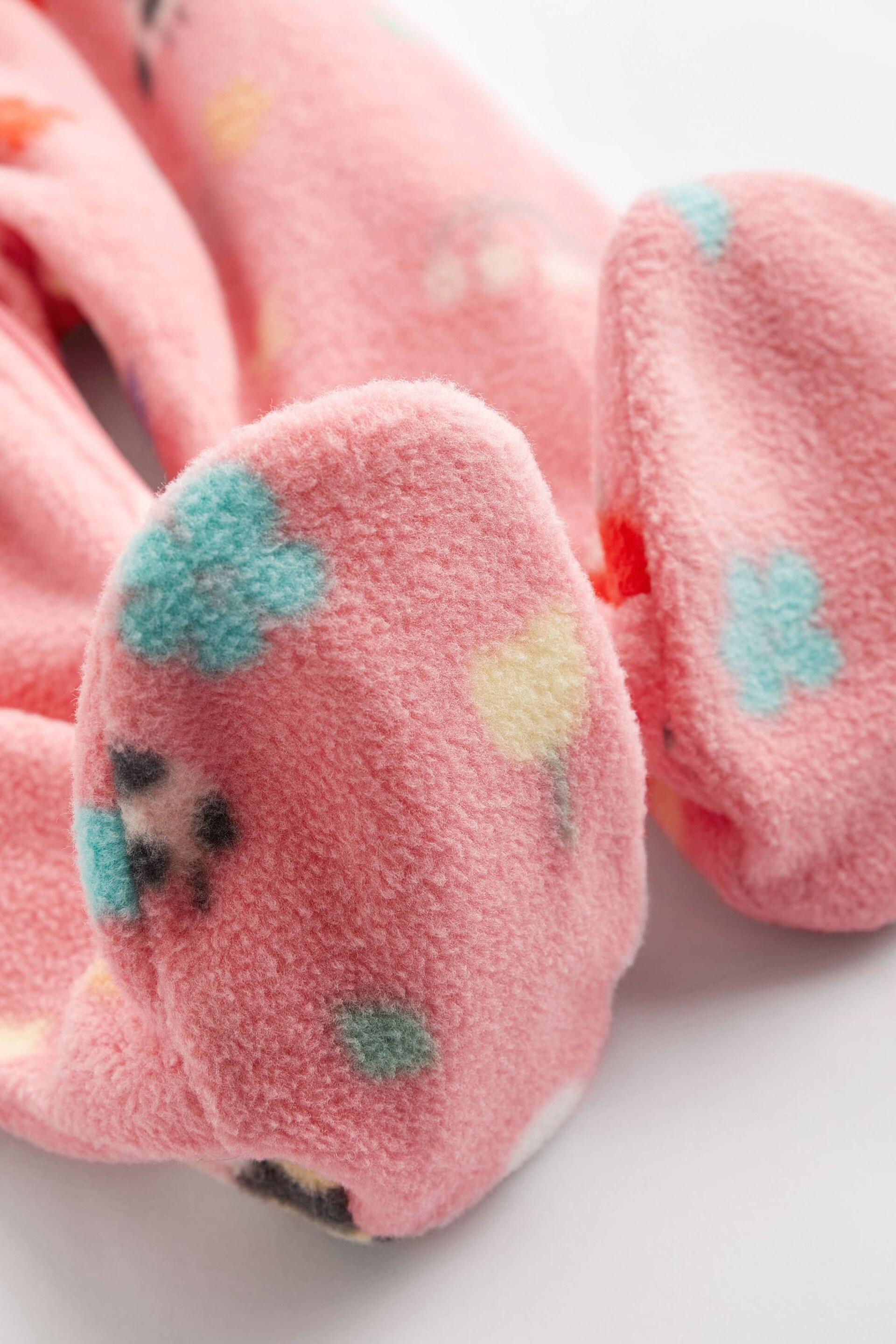 Pink Bee Fleece Baby Sleepsuits 2 Pack - Image 5 of 8