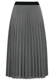 Pour Moi Silver Nina Lame Pleated Midi Skirt - Image 4 of 5