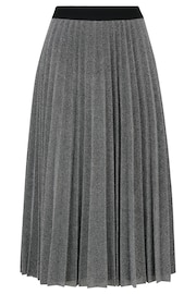 Pour Moi Silver Nina Lame Pleated Midi Skirt - Image 5 of 5