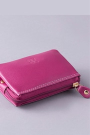 Lakeland Leather Cranberry Pink Protected Leather Coin Purse - Image 3 of 4