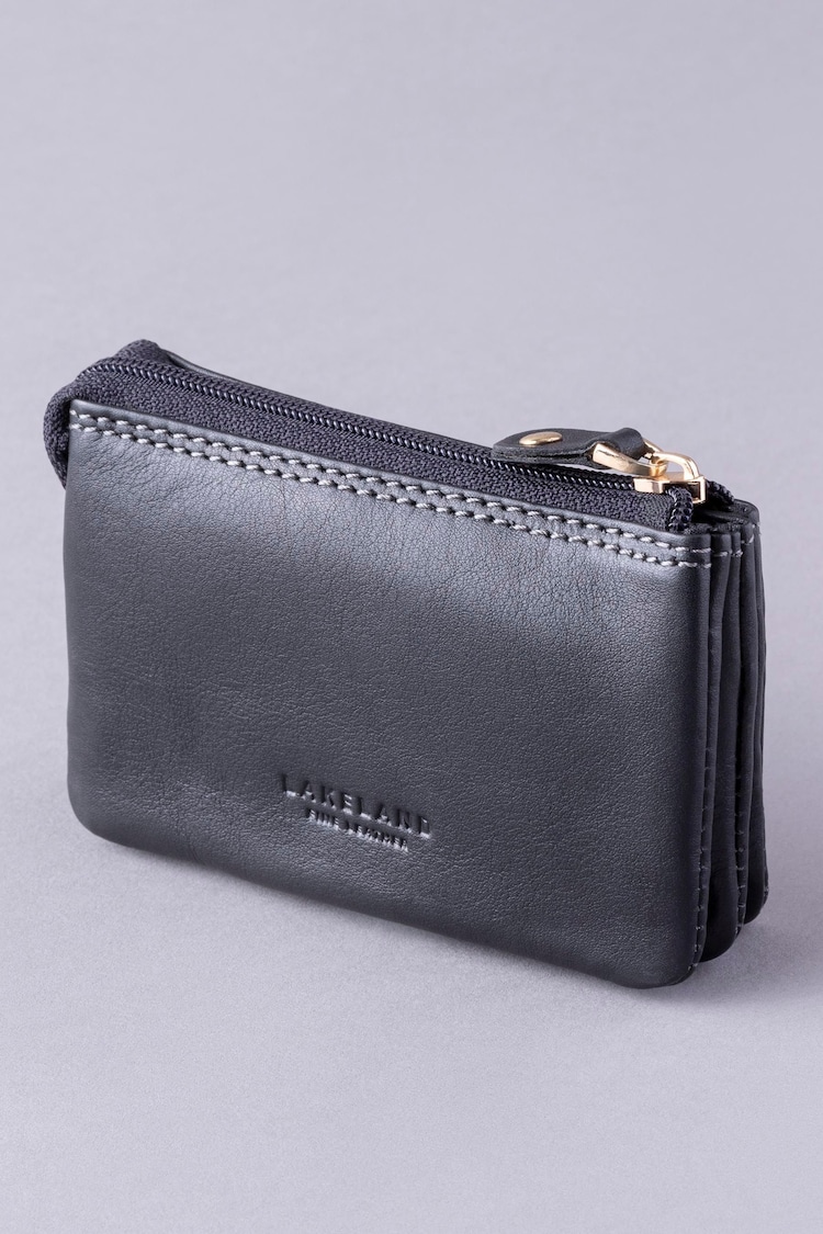 Lakeland Leather Black Protected Leather Coin Purse - Image 2 of 4