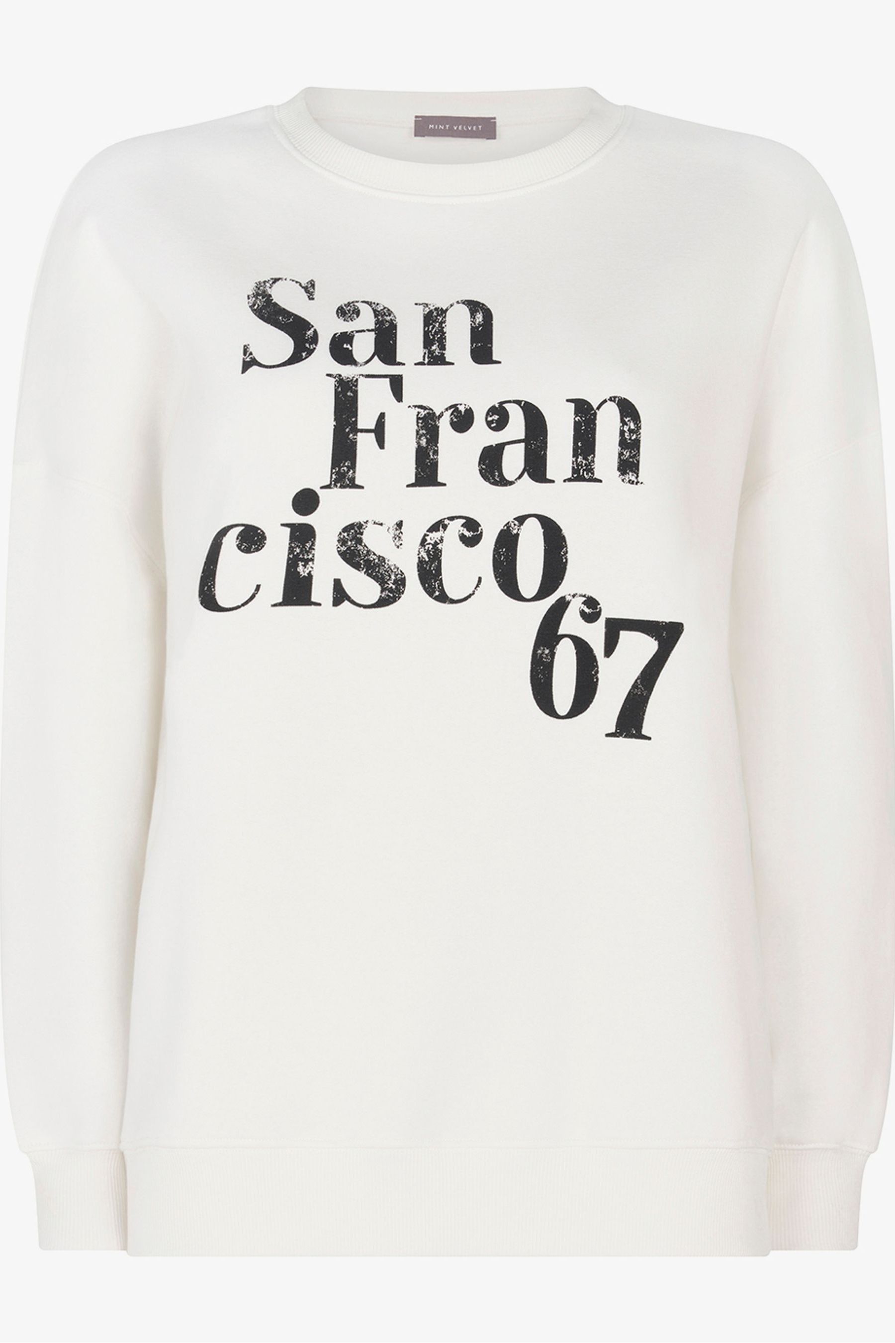 Buy Mint Velvet White Slogan Sweatshirt from Next Ireland
