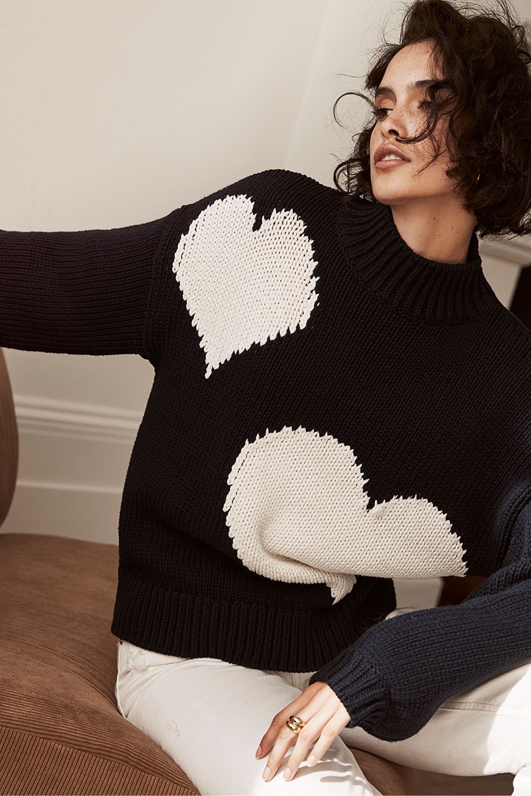 Mint velvet navy jumper shop