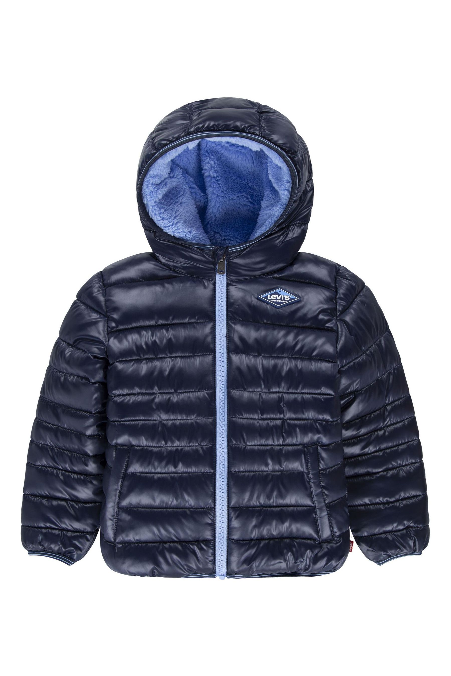 Buy Levis Navy Blue Sherpa Lined Midweight Puffer Jacket from Next Luxembourg