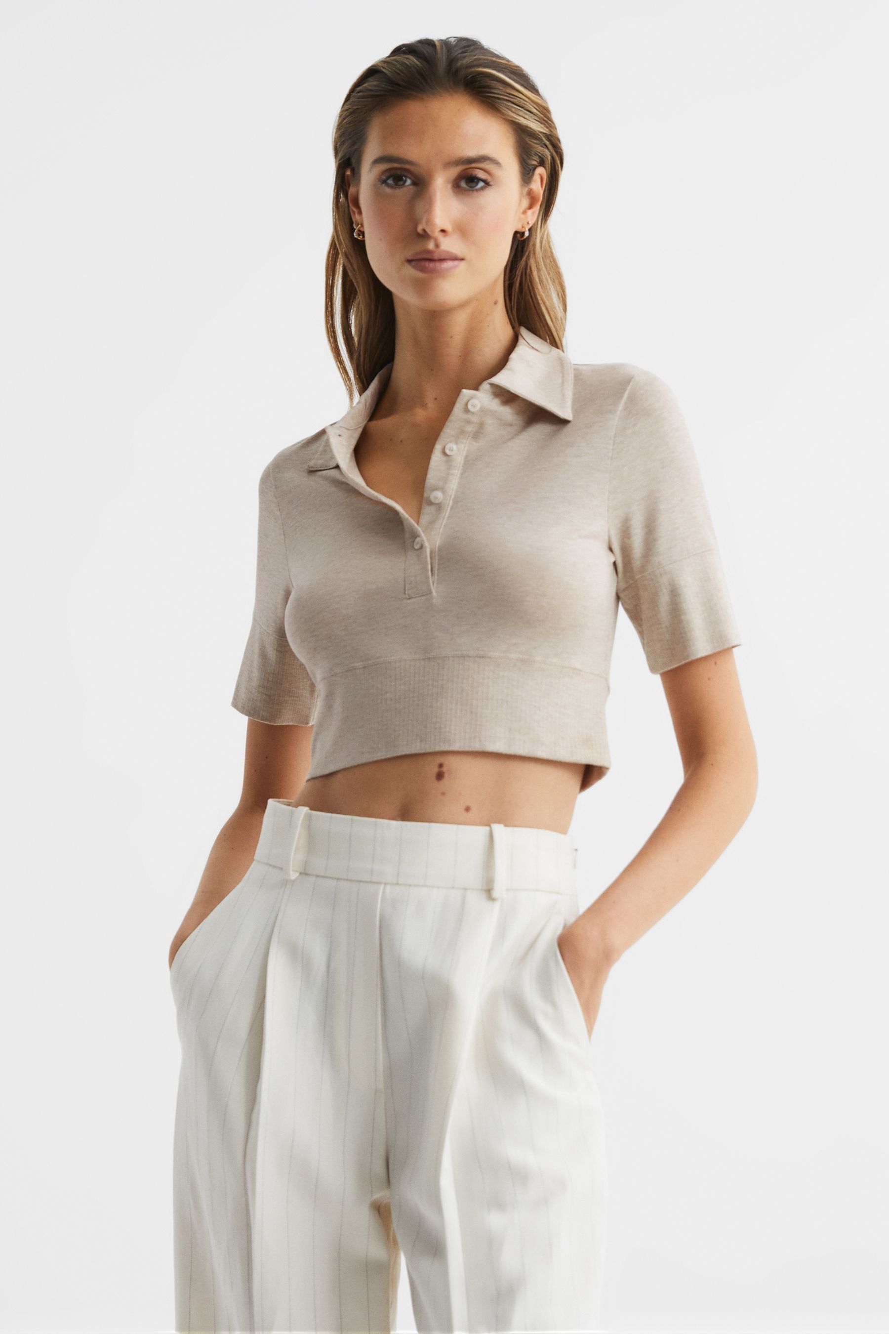Polo crop top outlet