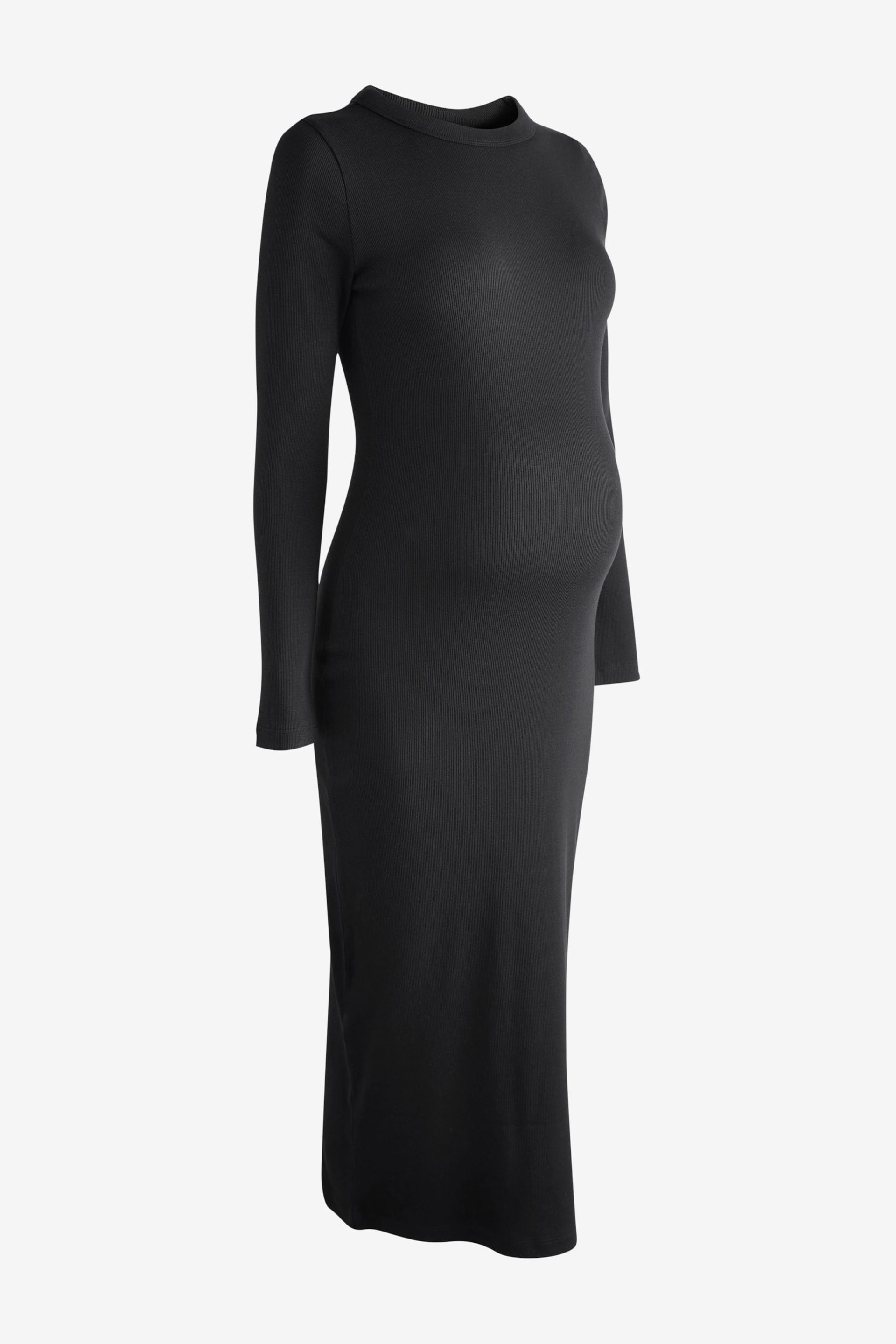 Black Maternity Long Sleeve Dress - Image 7 of 8