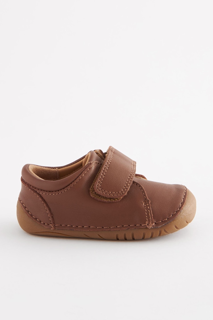 Tan Brown Standard Fit (F) Crawler Shoes - Image 2 of 5