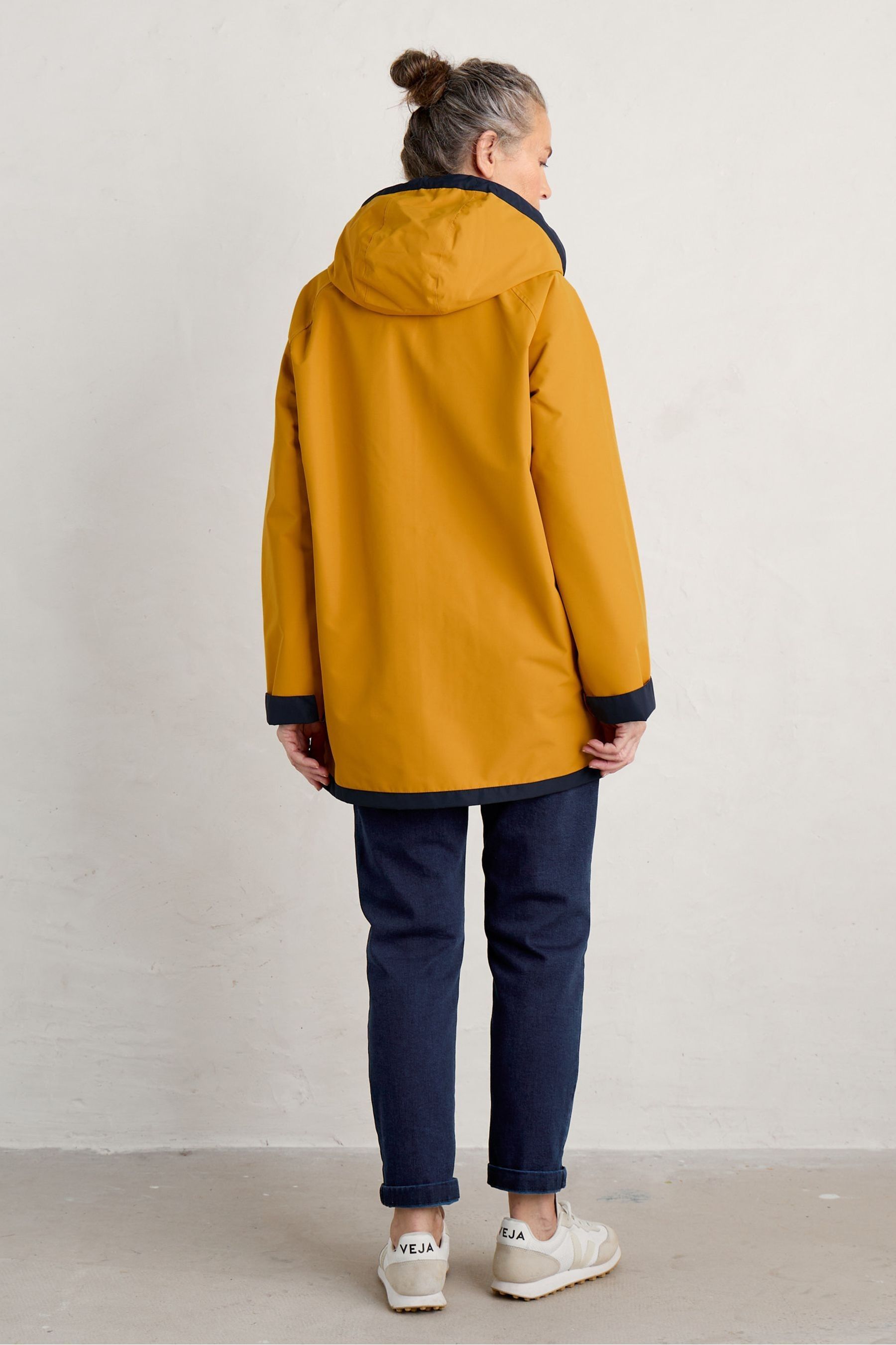 Buy Seasalt Cornwall Yellow Seasalt Cornwall Reversible Sunglow Waterproof Raincoat from Next Luxembourg