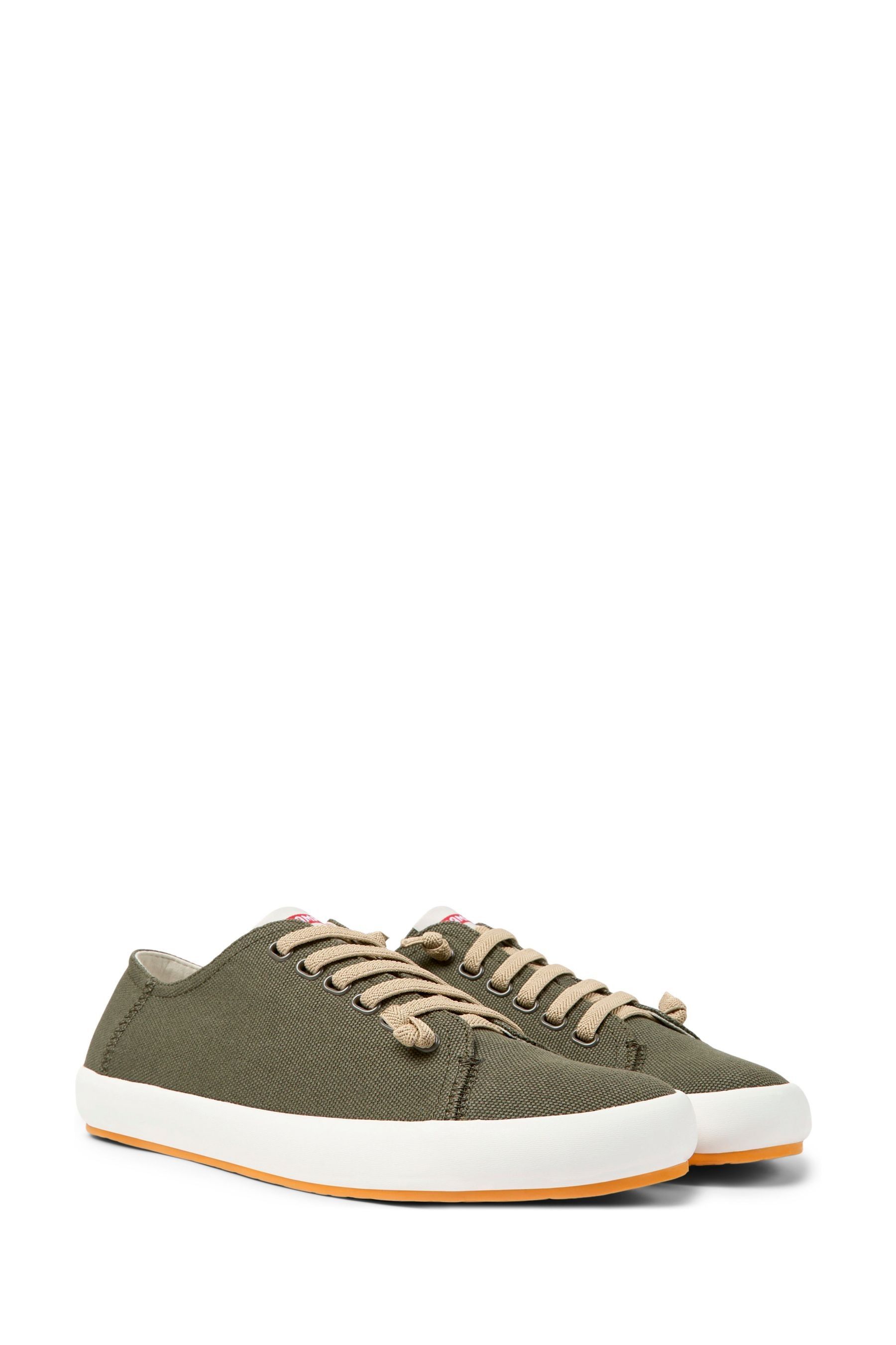 Buy Camper Peu Rambla Green Men s Canvas Sneakers from Next Luxembourg