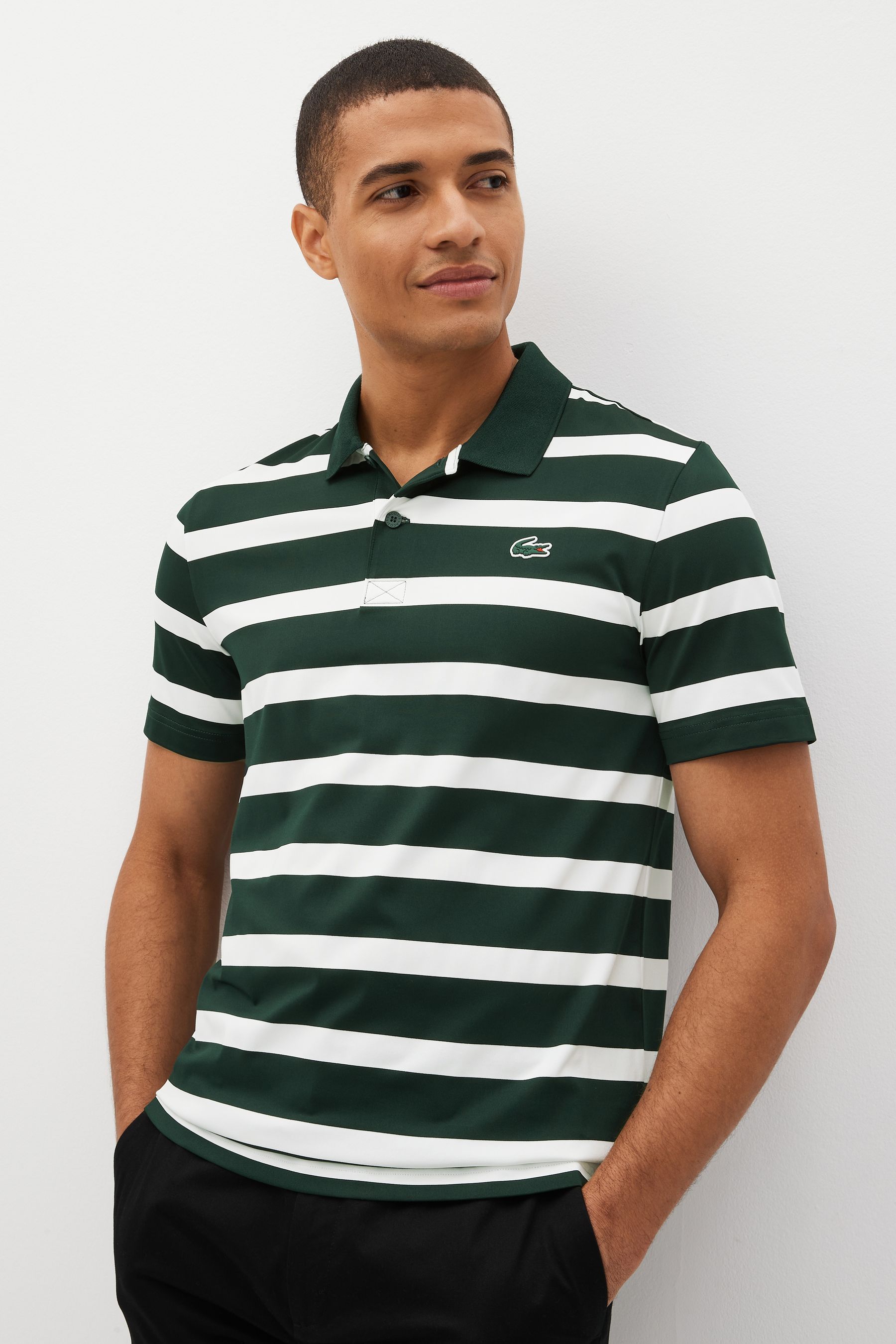 Buy Lacoste Mens Green Golf Seasonals Short Sleeve Polo Shirt from Next Ireland