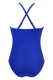 Pour Moi Blue Beach Bound High Neck Swimsuit - Image 5 of 5