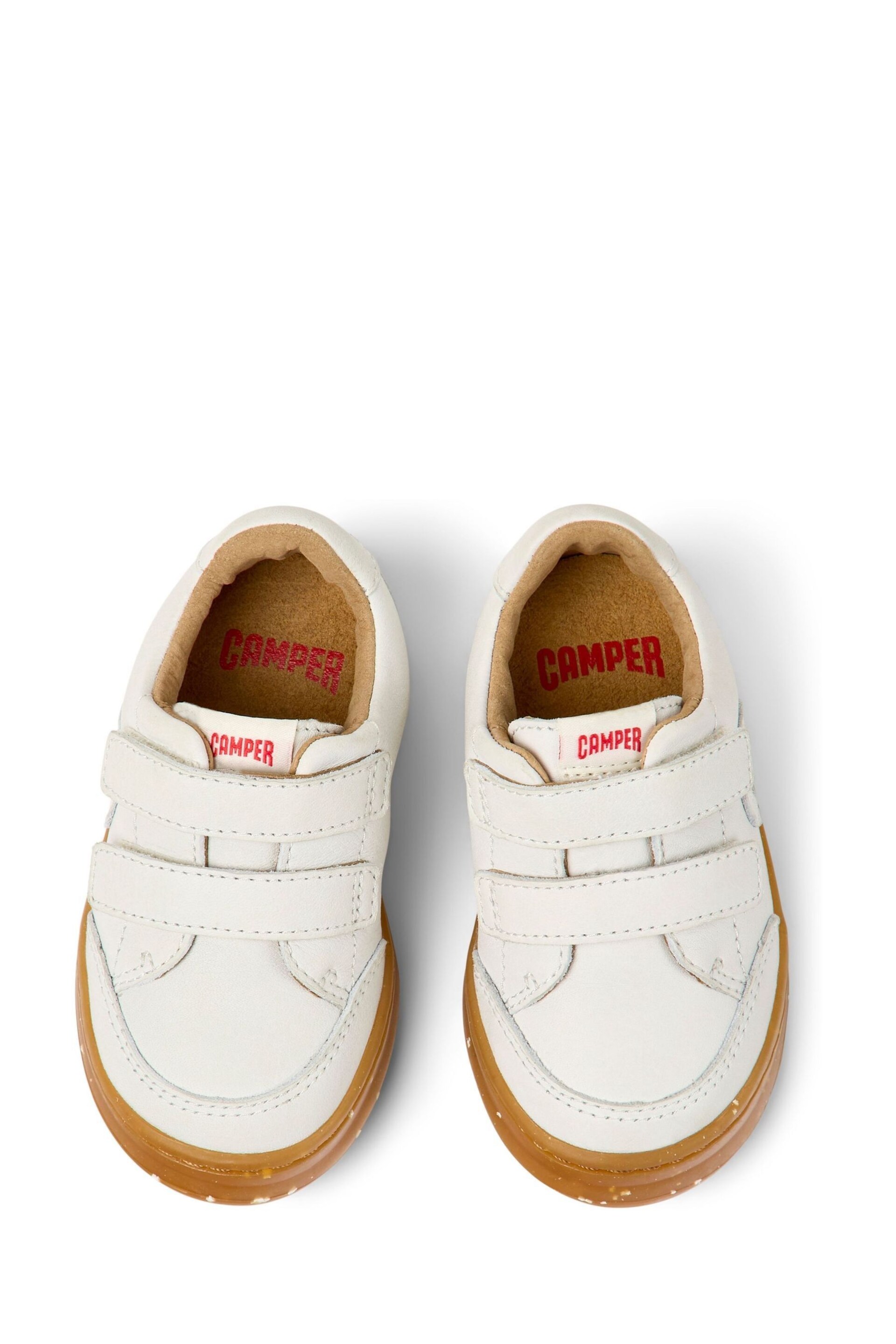 Runner Four First Walkers Non Dyed White Leather Sneakers - Image 4 of 5