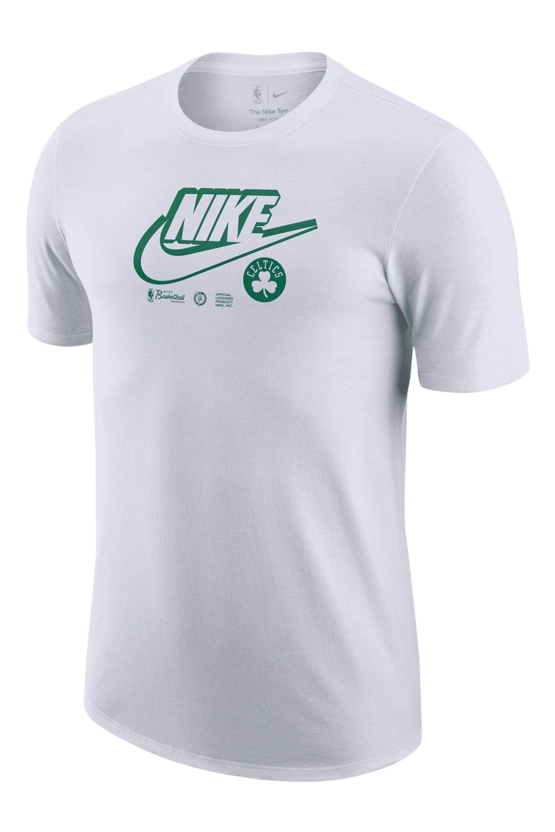 Buy Nike White Fanatics Boston Celtics Nike Essential Logo T Shirt from Next Luxembourg