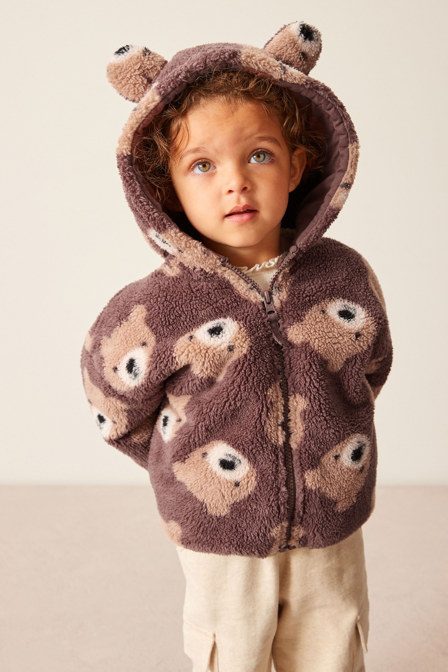 Buy Teddy Bear Teddy Borg Fleece Zip Through Jacket 3mths 7yrs from Next Austria