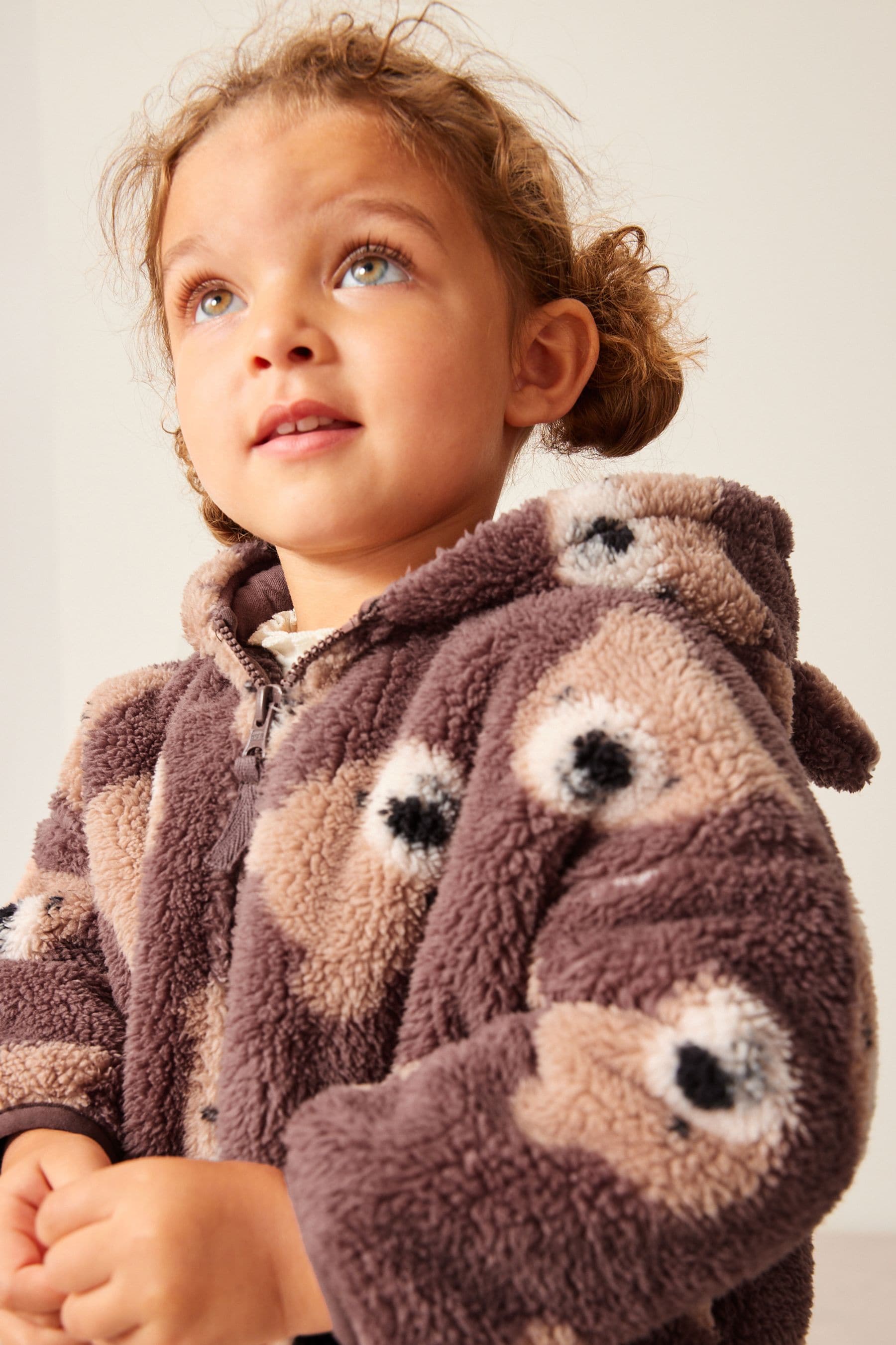 Buy Teddy Bear Teddy Borg Fleece Zip Through Jacket 3mths 7yrs from Next Luxembourg