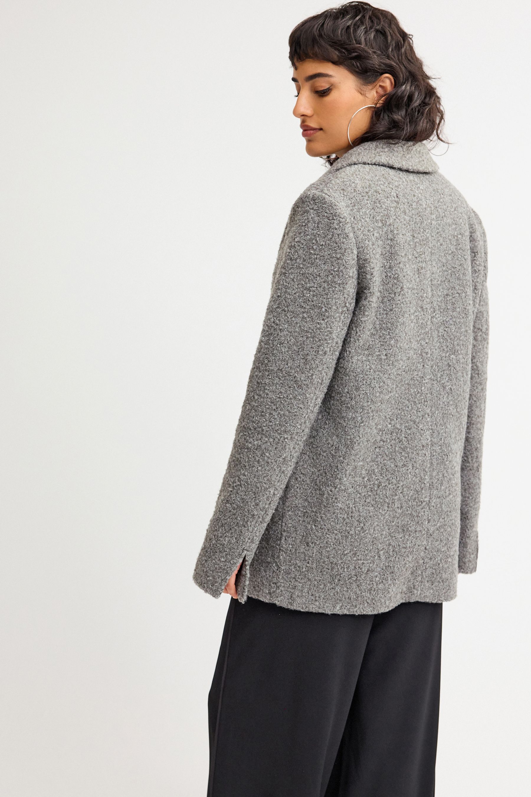 Buy Grey Charcoal Smart Blazer Coatigan from Next Luxembourg