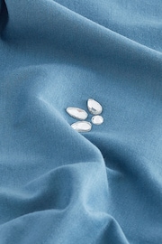 Blue Short Sleeve Gem Diamanté T-Shirt - Image 6 of 6