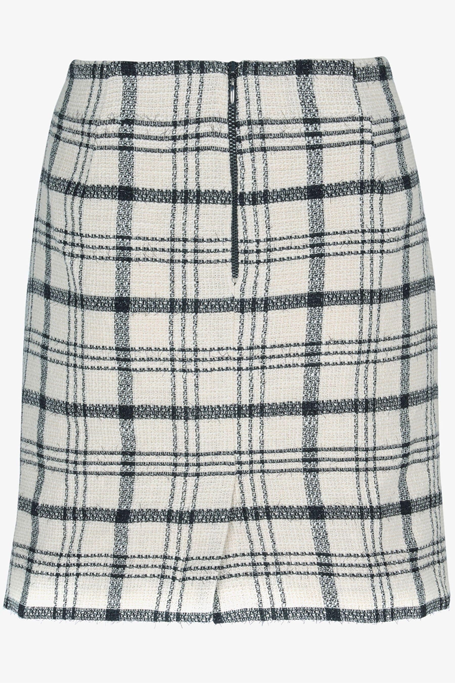 Mint velvet black check skirt outlet