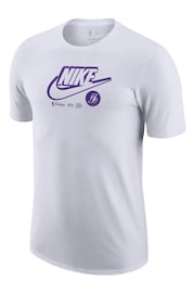 Nike White Fanatics Los Angeles Lakers Nike Essential Logo T-Shirt - Image 1 of 3