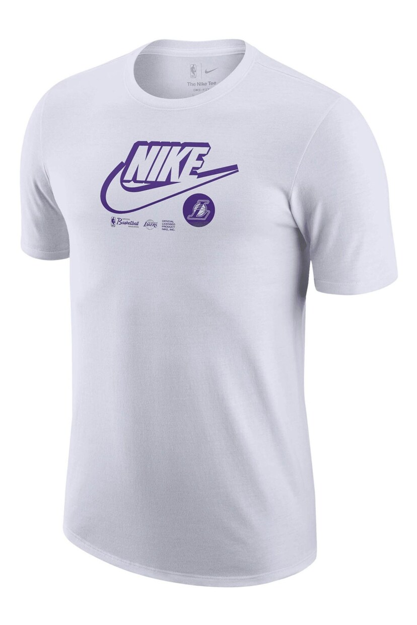 Nike White Fanatics Los Angeles Lakers Nike Essential Logo T-Shirt - Image 1 of 3