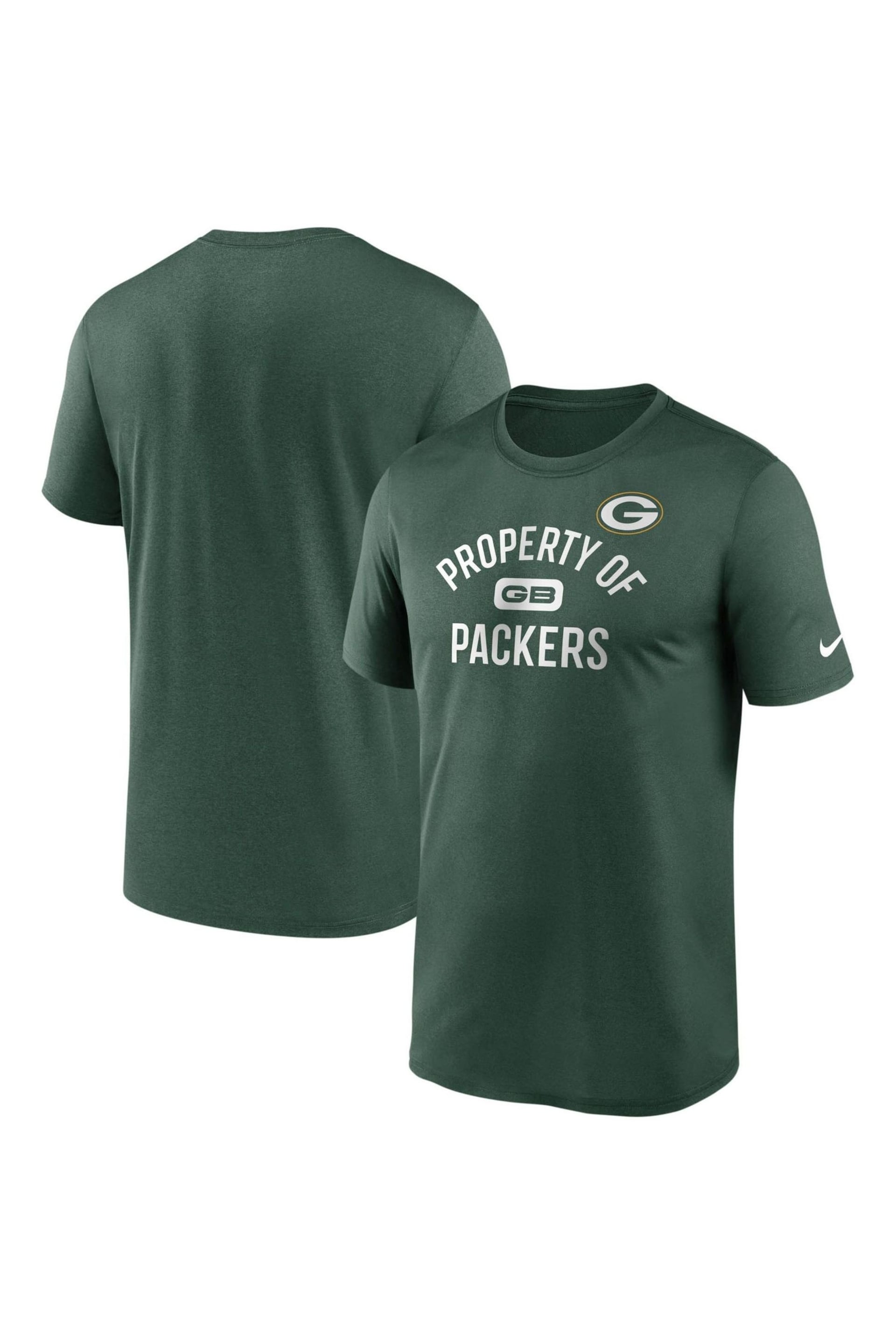 Nike Green NFL Fanatics Green Bay Packers Property of T-Shirt - Image 1 of 3