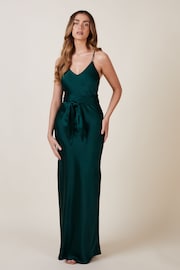 Rewritten Brooklyn Bridesmaid Dress With Waist Tie - Image 1 of 6