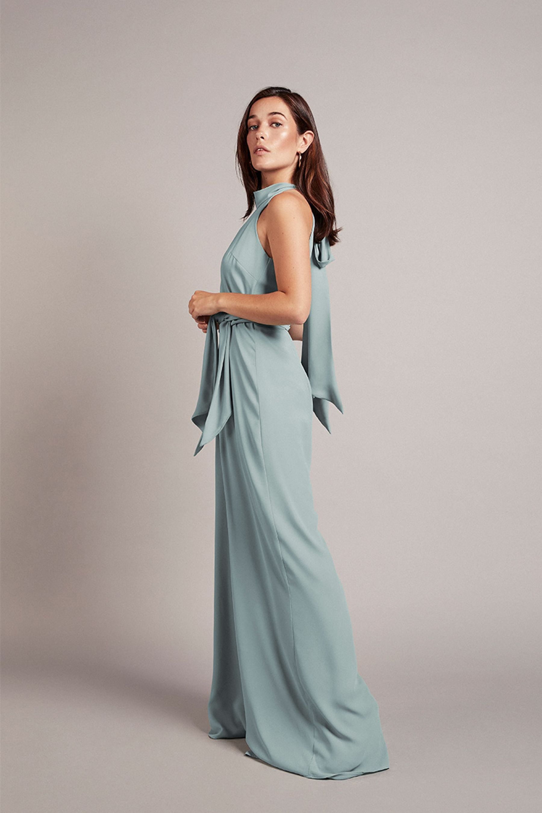 Bridesmaid jumpsuit with skirt clearance