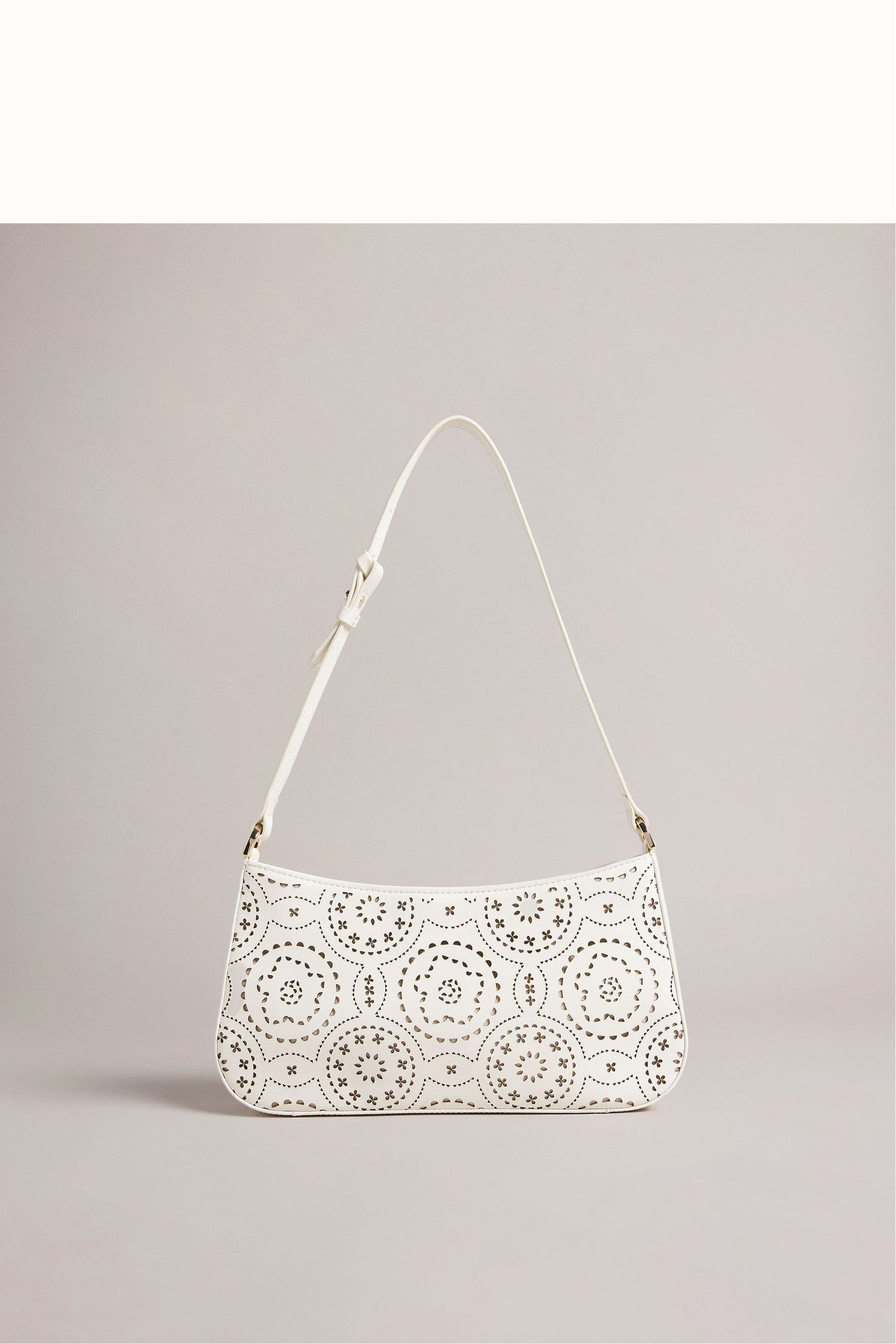 Buy Ted Baker Libily White Laser Cut Magnolia Shoulder Bag from Next Latvia