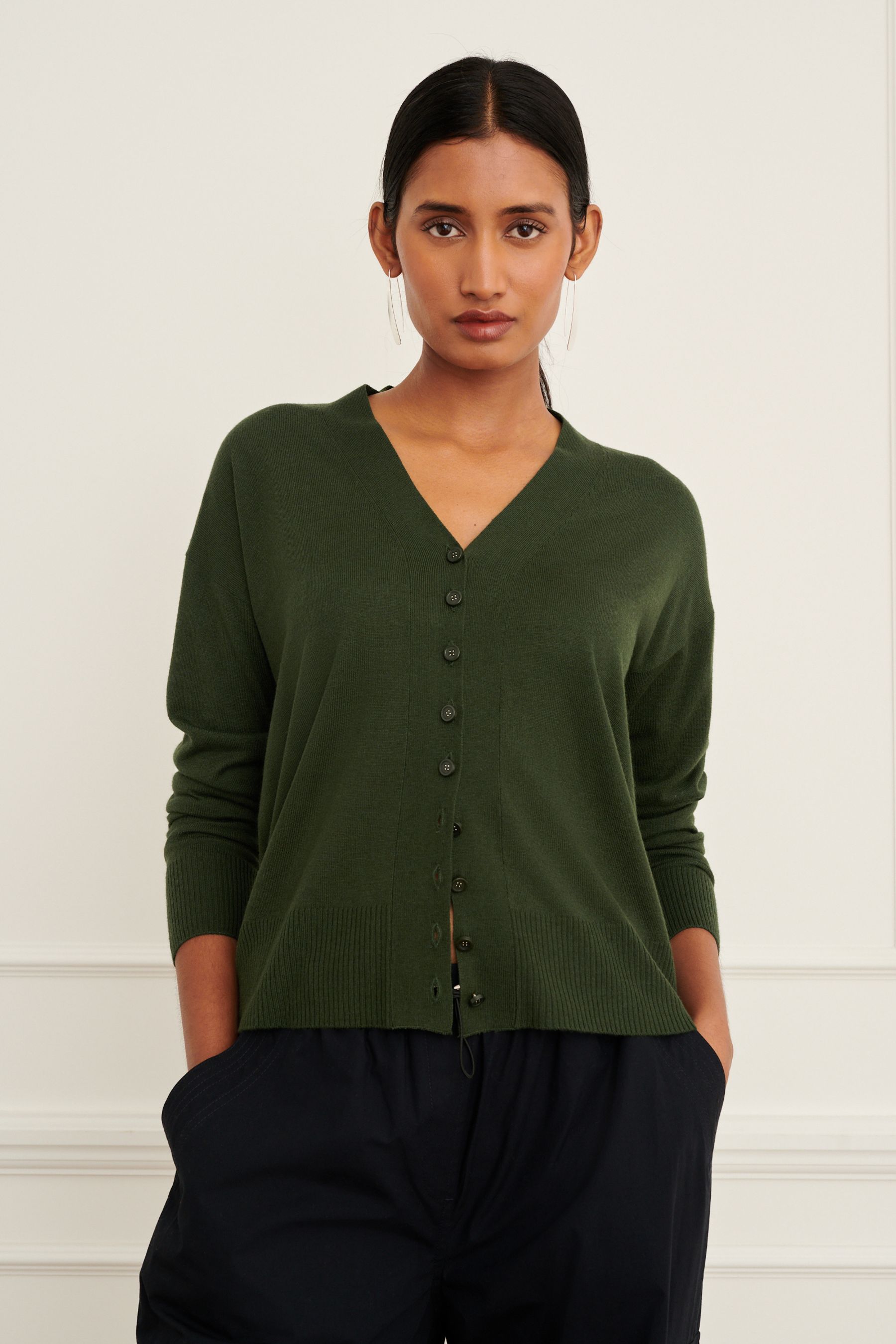 Buy Khaki Green Button Up Cardigan from Next Luxembourg