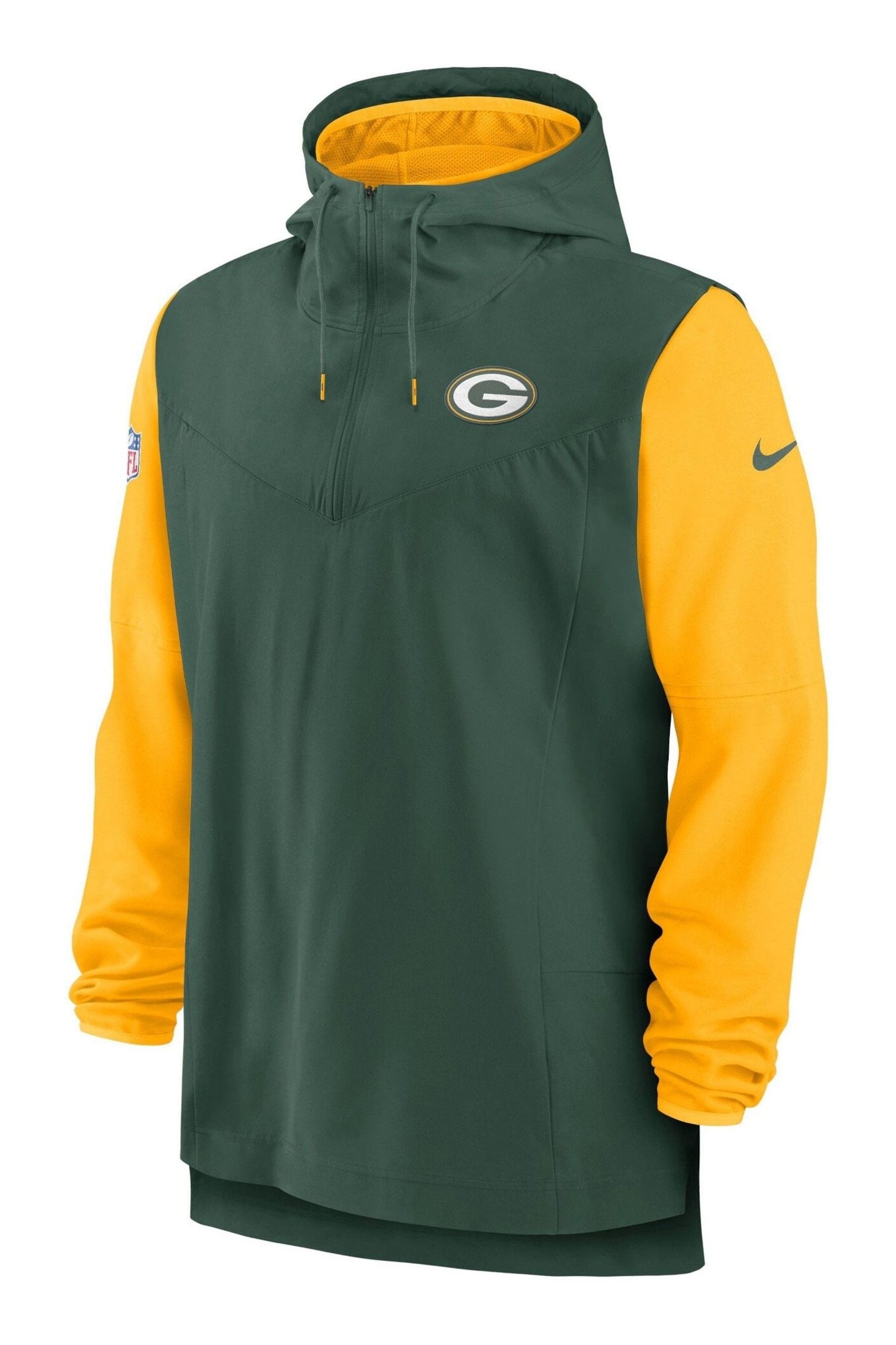 Buy Nike Green NFL Fanatics Green Bay Packers Sideline Player Lightweight Jacket from the Next UK online shop