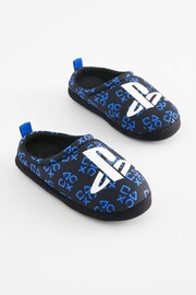 Black PlayStation Sporty Mule Slippers - Image 1 of 4
