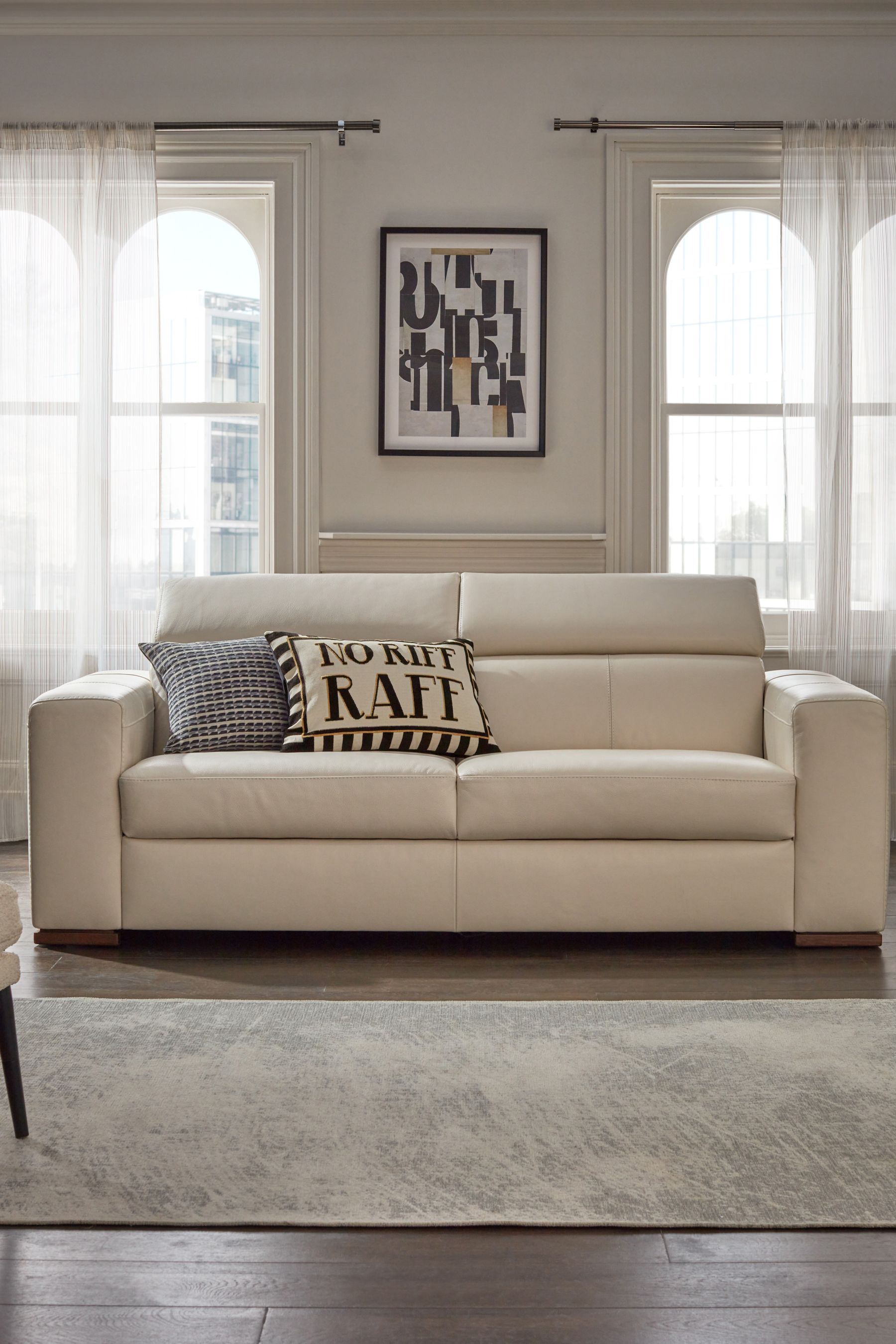 Buy Black No Riff Raff Rectangular Cushion from the Next UK online shop