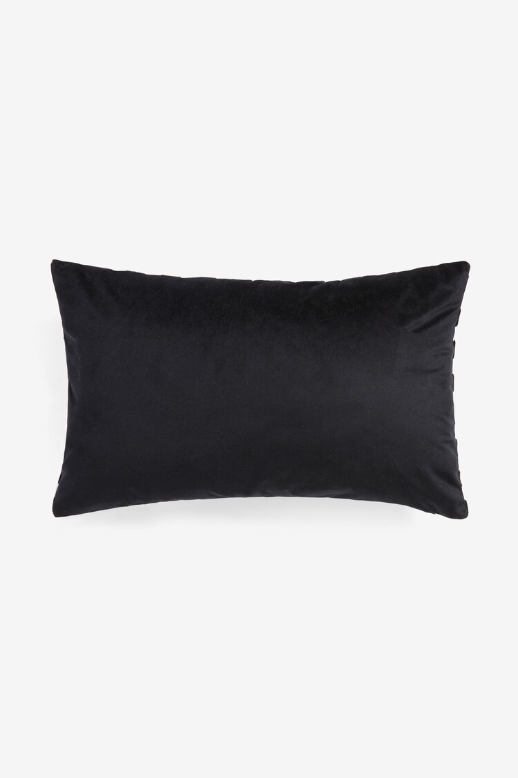 Buy Black No Riff Raff Rectangular Cushion from the Next UK online shop