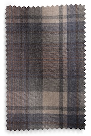 Blue/Grey Next Alpine Check Super Thermal Eyelet Curtains - Image 5 of 6