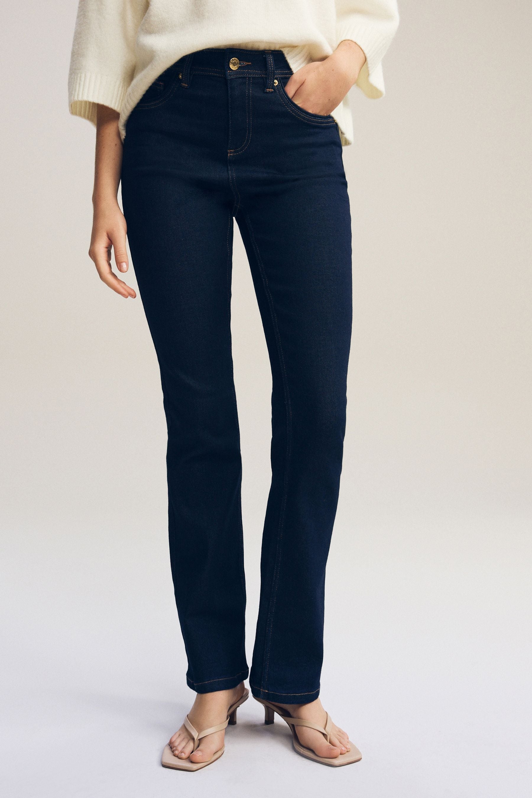 Buy Rinse Blue Supersoft Bootcut Jeans from the Next UK online shop