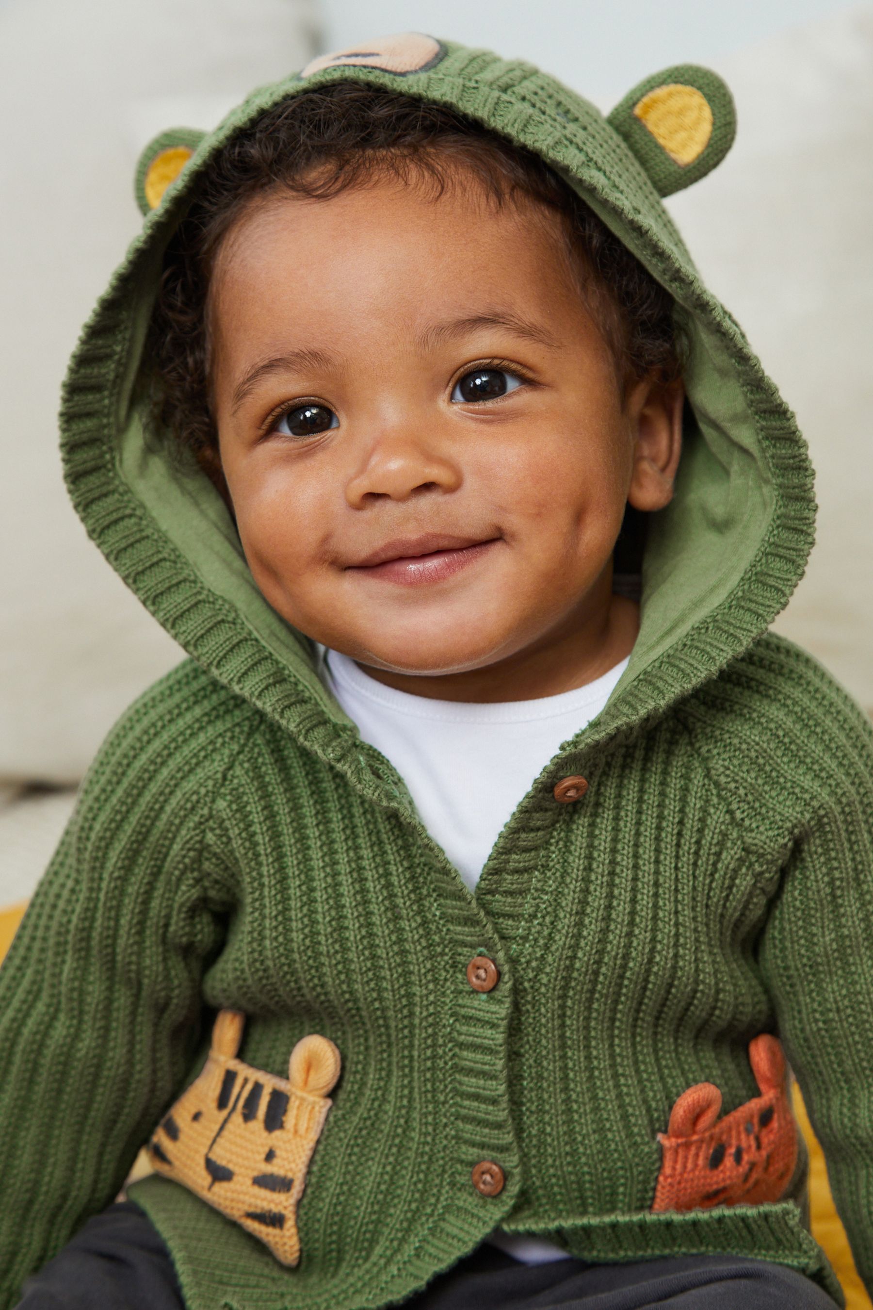 Green hooded cardigan shop