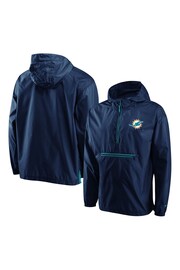Nike Blue NFL Fanatics Blue Miami Dolphins Branded Lightweight Jacket - Image 1 of 3
