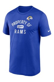 Nike Blue NFL Fanatics Los Angeles Rams Property T-Shirt - Image 2 of 3
