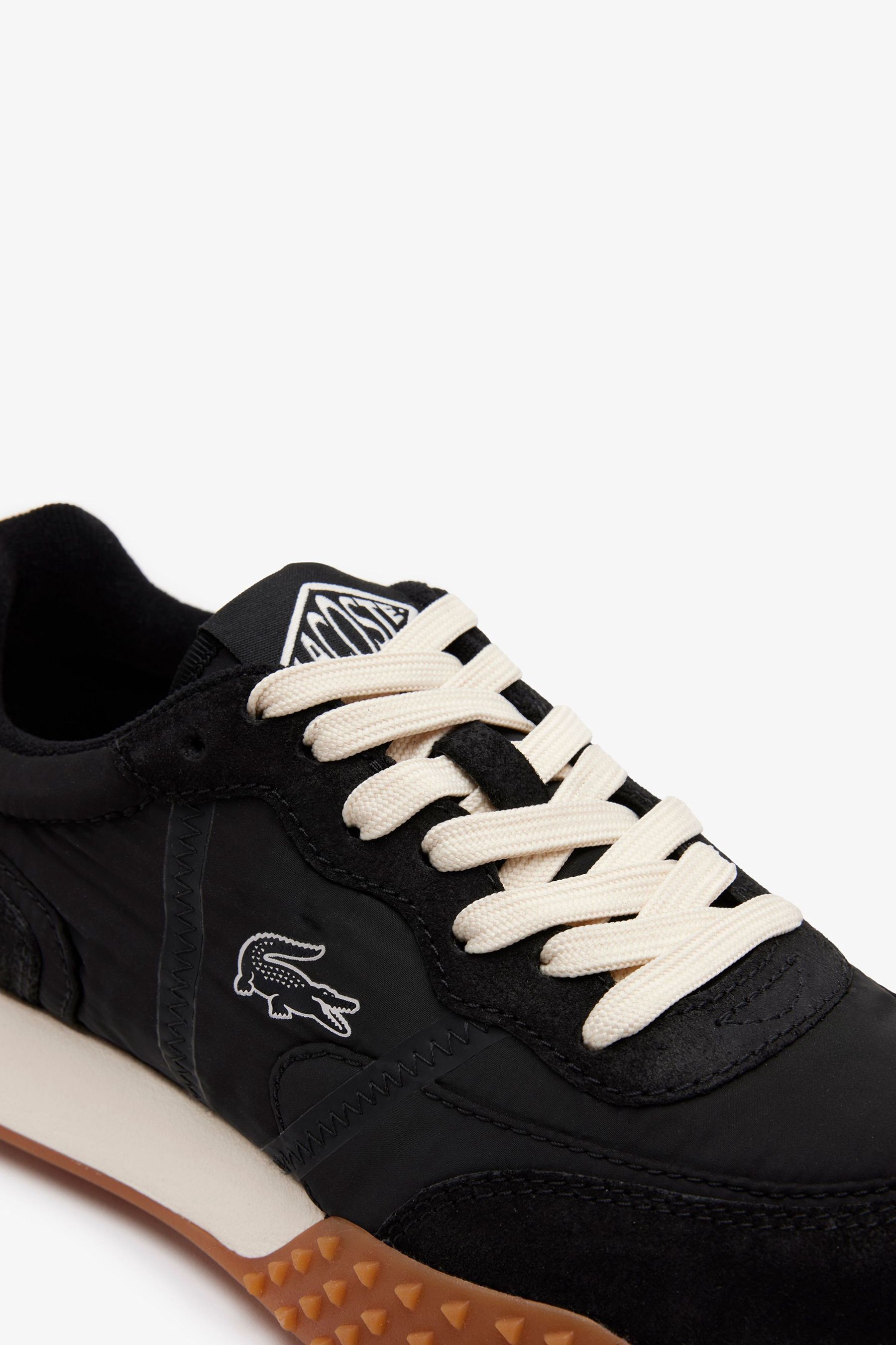 Lacoste trainers womens black on sale
