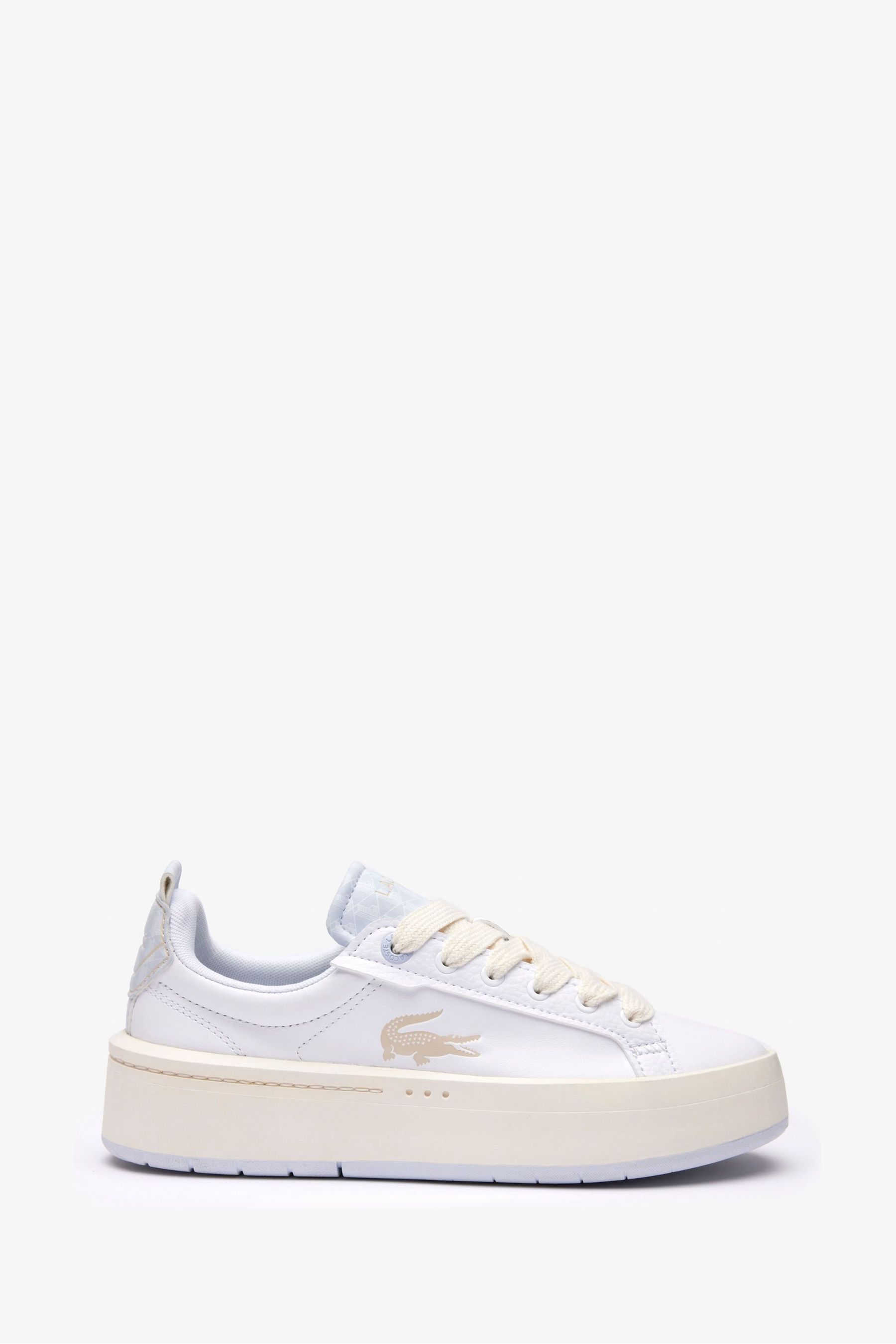 Buy Lacoste Womens Carnaby Platform White Trainers from Next Luxembourg