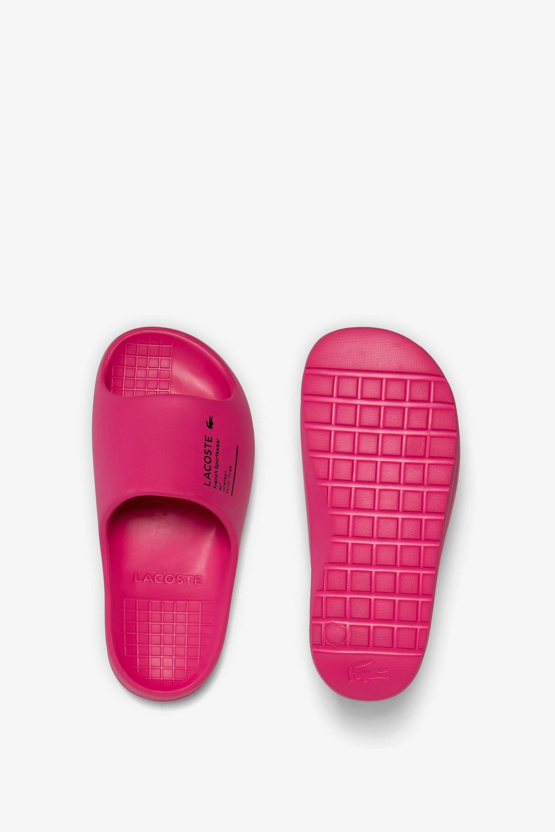 Buy Lacoste Womens Pink Serve Slide 2.0 Sandals from Next Luxembourg