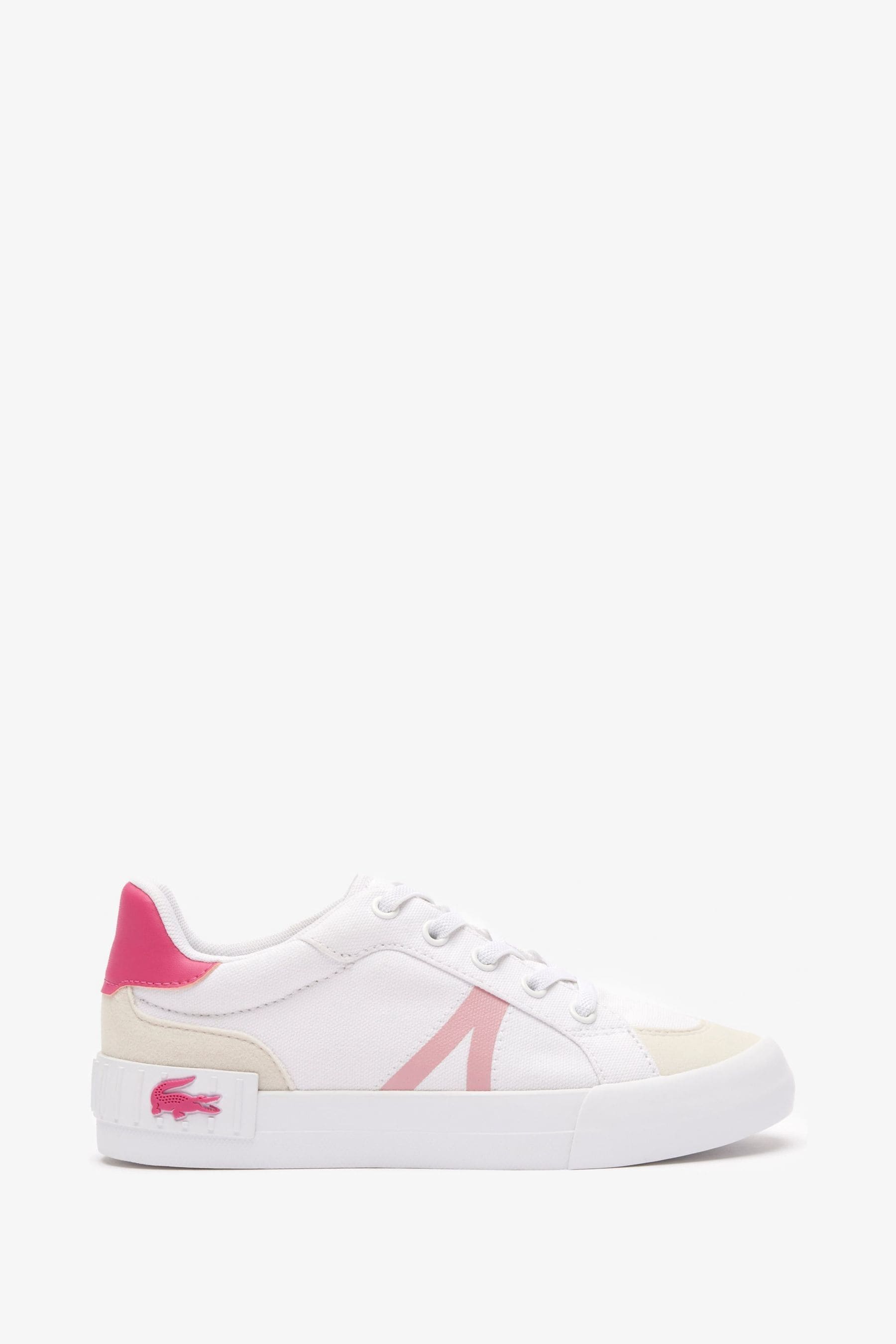 Girls lacoste trainers hot sale