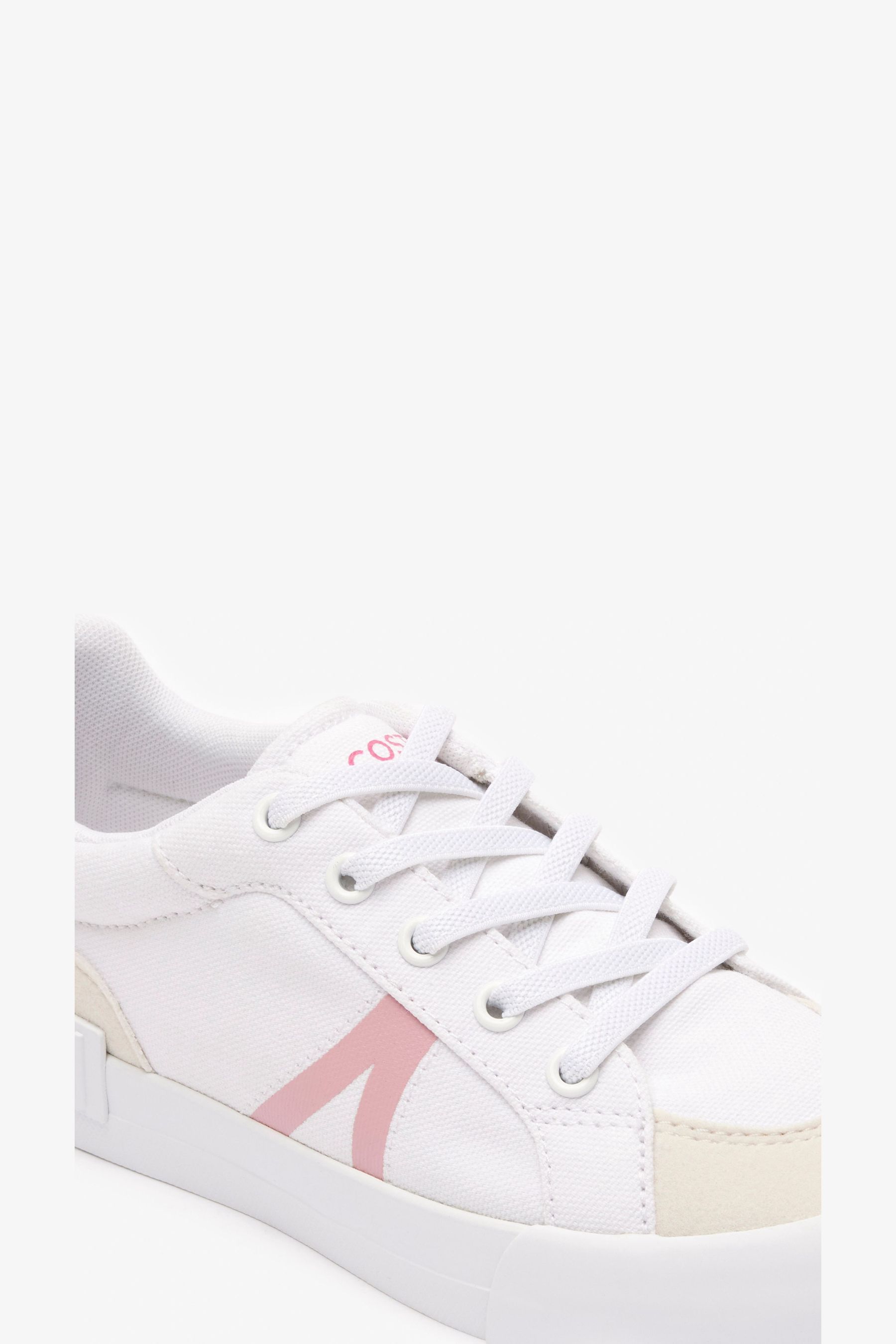 Buy Lacoste Childrens Girls White Trainers from Next Luxembourg