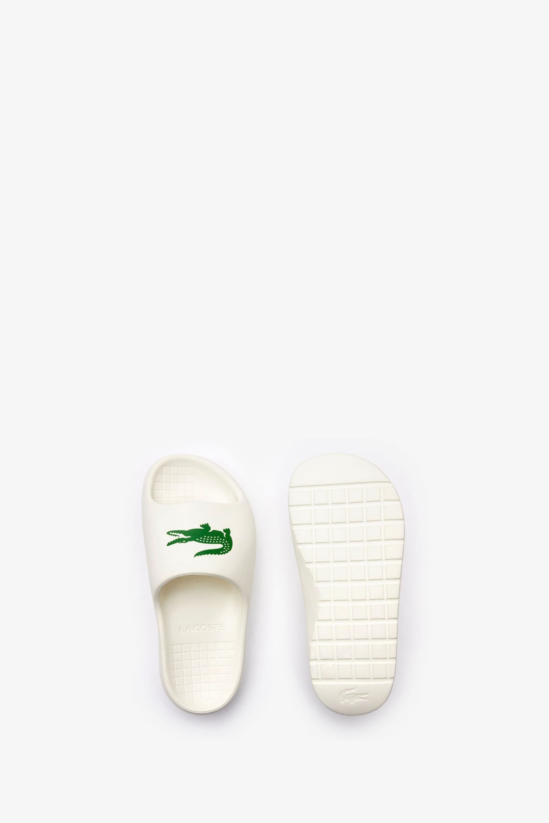 Lacoste Womens Serve Slide White Sandals - Image 2 of 8